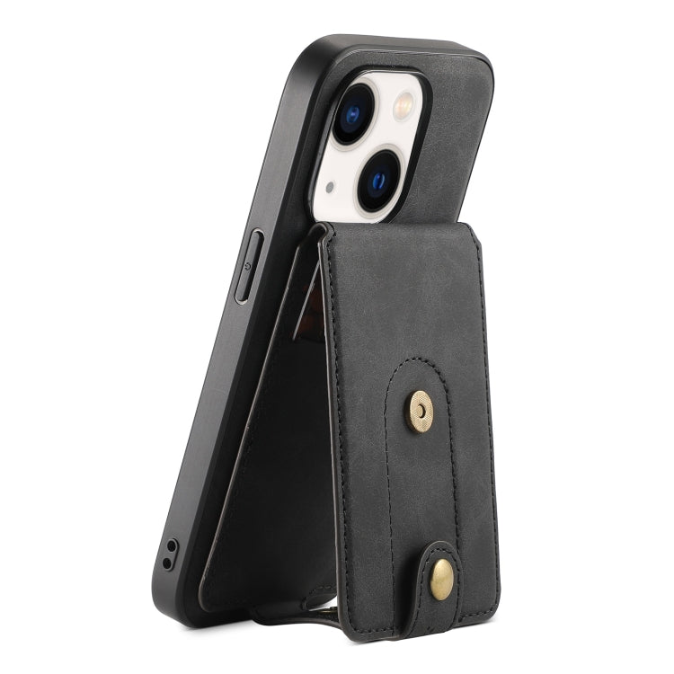 Denior D14 NK Retro Pattern MagSafe Magnetic Card Holder Leather Phone Case, For iPhone 15 Pro Max, For iPhone 15 Pro, For iPhone 15 Plus, For iPhone 15, For iPhone 14 Plus, For iPhone 14/13, For iPhone 14 Pro, For iPhone 14 Pro Max