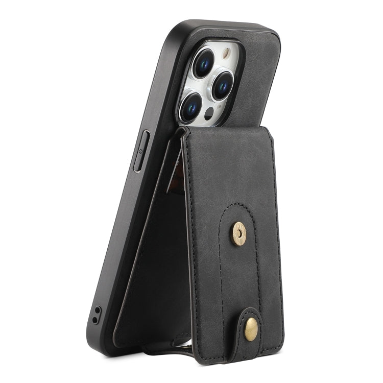 Denior D14 NK Retro Pattern MagSafe Magnetic Card Holder Leather Phone Case, For iPhone 15 Pro Max, For iPhone 15 Pro, For iPhone 15 Plus, For iPhone 15, For iPhone 14 Plus, For iPhone 14/13, For iPhone 14 Pro, For iPhone 14 Pro Max