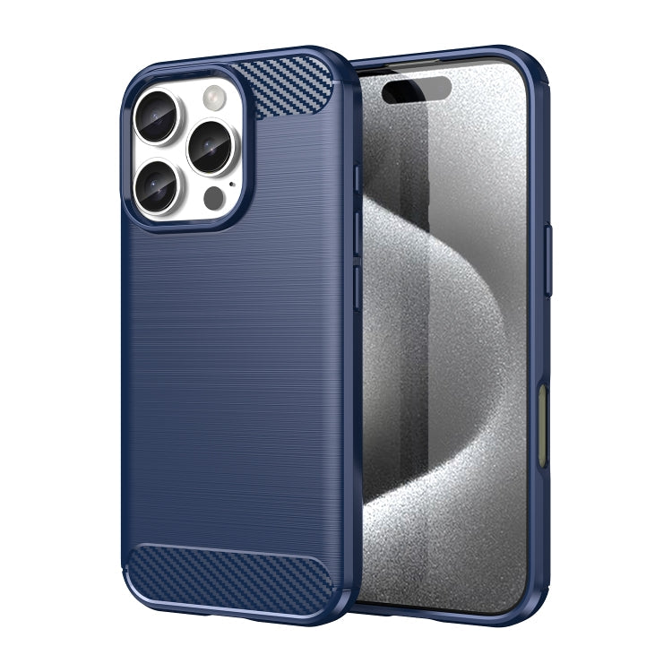 Brushed Texture Carbon Fiber TPU Phone Case, For iPhone 17e / 16e, For iPhone 17 Pro Max, For iPhone 17 Pro, For iPhone 17, For iPhone Air, For iPhone 16 Pro Max, For iPhone 16 Pro, For iPhone 16 Plus