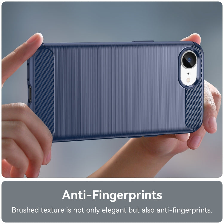 Brushed Texture Carbon Fiber TPU Phone Case, For iPhone 17e / 16e, For iPhone 17 Pro Max, For iPhone 17 Pro, For iPhone 17, For iPhone Air, For iPhone 16 Pro Max, For iPhone 16 Pro, For iPhone 16 Plus