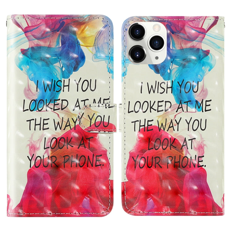 3D Painting Colored Drawing Pattern Horizontal Flip TPU + PU Leather Case with Holder & Card Slots & Wallet & Lanyard, For iPhone 12 mini, For iPhone 12 / 12 Pro, For iPhone 12 Pro Max