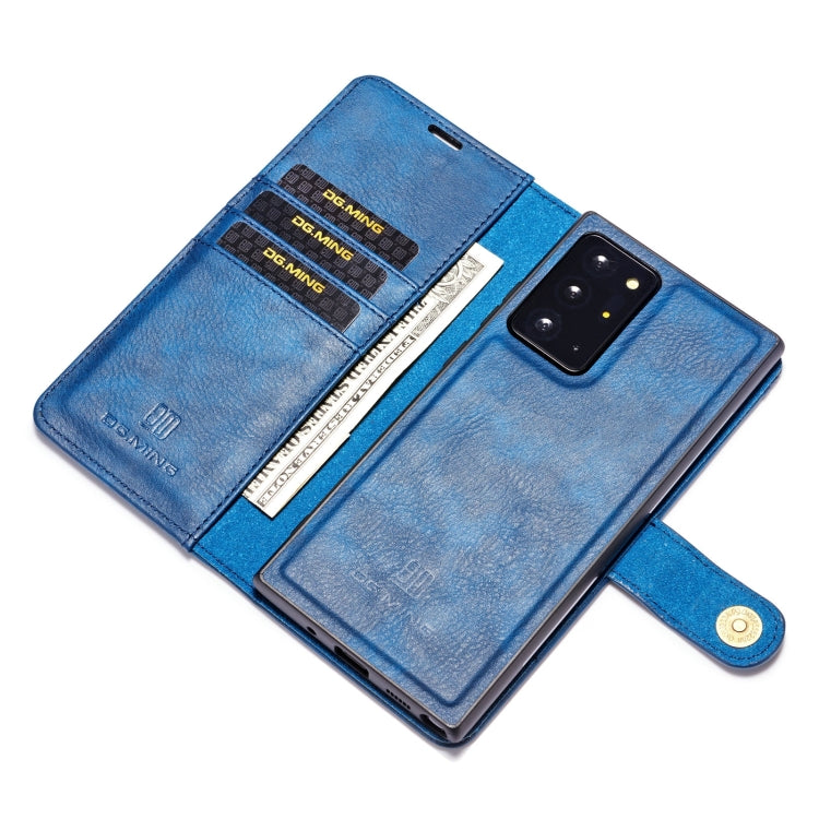 DG.MING Crazy Horse Texture Flip Detachable Magnetic Leather Case with Holder & Card Slots & Wallet, For Samsung Galaxy Note20 Ultra, For Samsung Galaxy Note20