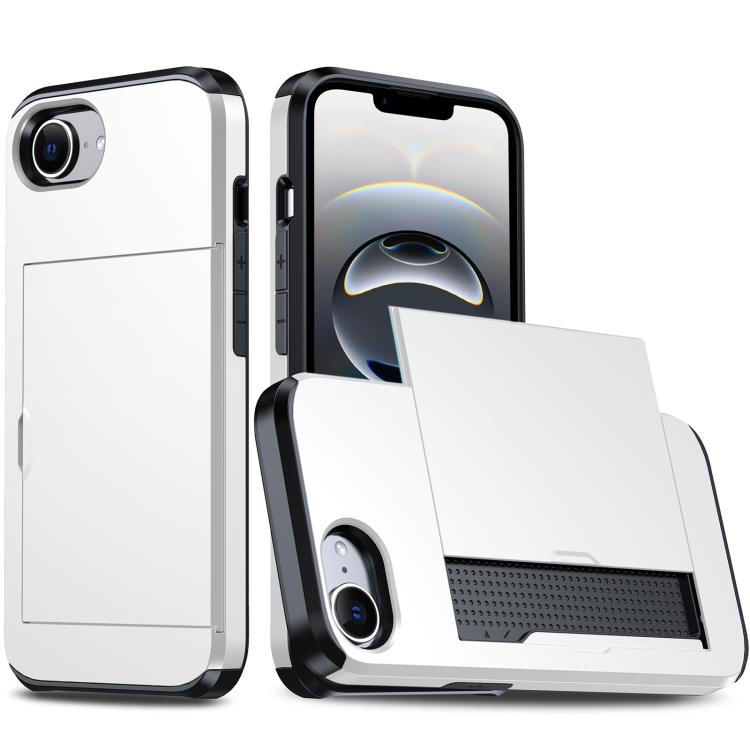 Shockproof Armor Phone Case with Card Slot, For iPhone 17e / 16e, For iPhone 17 Pro Max