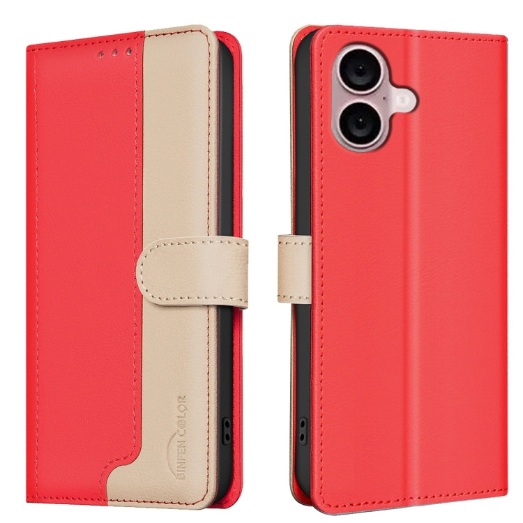 Color Matching RFID Anti-theft Leather Phone Case, For iPhone 16, For iPhone 15 Pro Max, For iPhone 15 Pro, For iPhone 15 Plus / 14 Plus