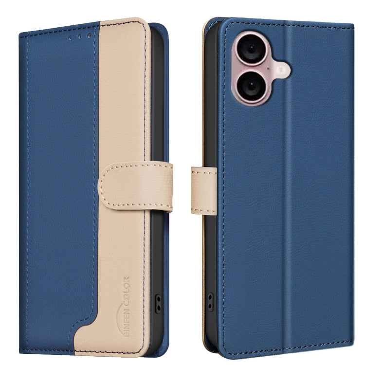 Color Matching RFID Anti-theft Leather Phone Case, For iPhone 16, For iPhone 15 Pro Max, For iPhone 15 Pro, For iPhone 15 Plus / 14 Plus
