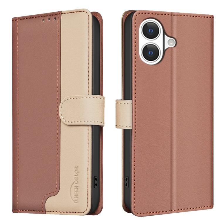 Color Matching RFID Anti-theft Leather Phone Case, For iPhone 17e / 16e, For iPhone 17 Pro Max, For iPhone 17 Pro, For iPhone 17