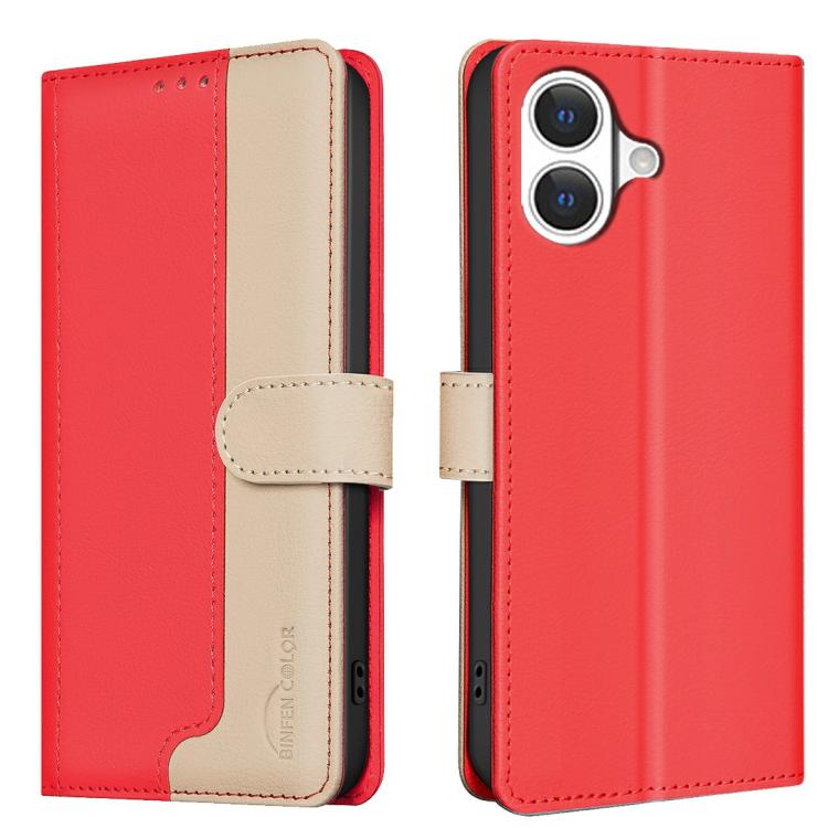 Color Matching RFID Anti-theft Leather Phone Case, For iPhone 17e / 16e, For iPhone 17 Pro Max, For iPhone 17 Pro, For iPhone 17
