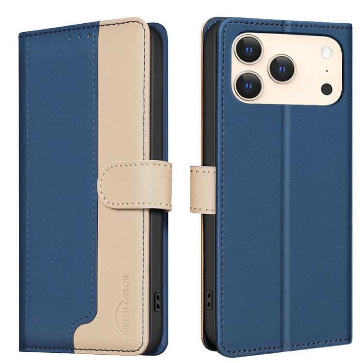 Color Matching RFID Anti-theft Leather Phone Case, For iPhone 17e / 16e, For iPhone 17 Pro Max, For iPhone 17 Pro, For iPhone 17