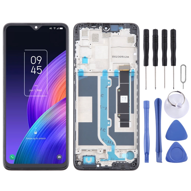 OEM LCD Screen Digitizer Full Assembly with Frame, For TCL 50 SE, For TCL 40 NxtPaper 5G, For TCL 40 NxtPaper 4G, For TCL 406 T506K, For TCL 40 XE, For TCL 40 XL T608M, For TCL 40 SE, For TCL 408 T507D1, For TCL 405 T506D, For TCL 40 R T771K           ...
