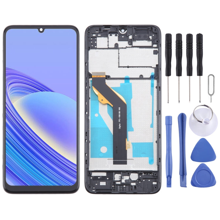 OEM LCD Screen Digitizer Full Assembly with Frame, For TCL 50 SE, For TCL 40 NxtPaper 5G, For TCL 40 NxtPaper 4G, For TCL 406 T506K, For TCL 40 XE, For TCL 40 XL T608M, For TCL 40 SE, For TCL 408 T507D1, For TCL 405 T506D, For TCL 40 R T771K           ...