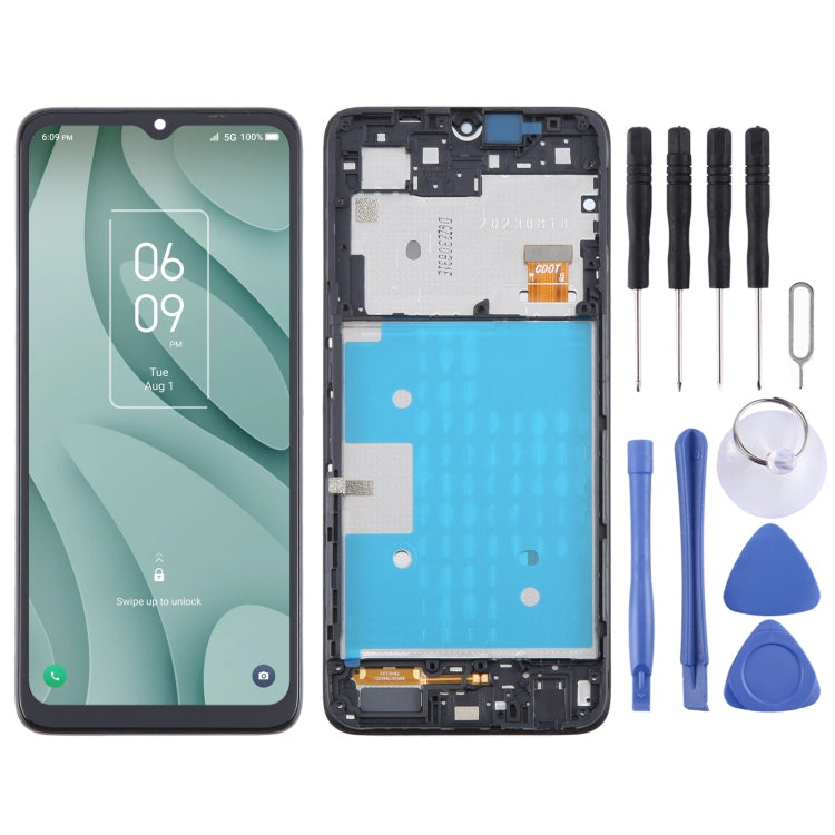 OEM LCD Screen Digitizer Full Assembly with Frame, For TCL 50 SE, For TCL 40 NxtPaper 5G, For TCL 40 NxtPaper 4G, For TCL 406 T506K, For TCL 40 XE, For TCL 40 XL T608M, For TCL 40 SE, For TCL 408 T507D1, For TCL 405 T506D, For TCL 40 R T771K           ...