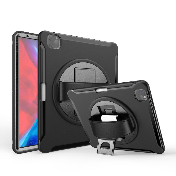 360 Degree Rotation PC+TPU Protective Cover with Holder & Hand Strap & Pen Slot, For Samsung Galaxy Tab S6 Lite, For iPad Pro 12.9 inch (2020), For iPad 10.2