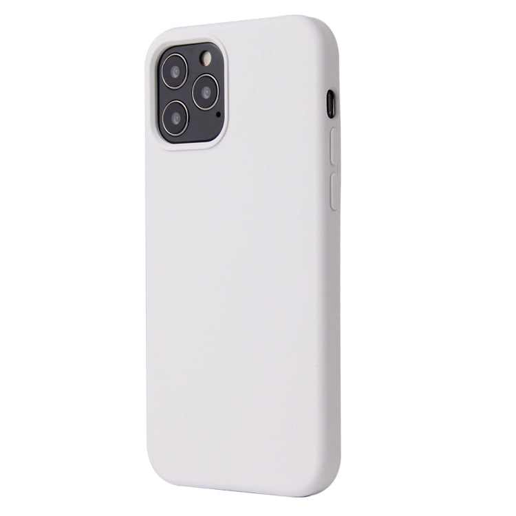 Solid Color Liquid Silicone Shockproof Protective Case, For iPhone 12 / 12 Pro