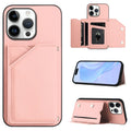 Skin Feel Four Card Slots Phone Case with Wrist Strap, For iPhone 16 Pro Max, For iPhone 16 Pro, For iPhone 16 Plus, For iPhone 16