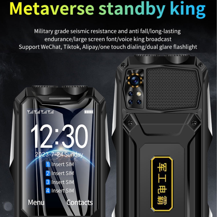 Q9-1 4G Elder Keypad Rugged Phone, 3.5 inch, 4500mAh, 21 Keys, SOS, FM, Network: 4G, Dual SIM