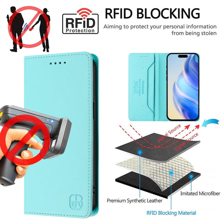 RC01 Dual-Folded Magnetic Suction RFID Leather Phone Case, For iPhone 12 / 12 Pro, For iPhone 12 Pro Max, For iPhone 12 mini