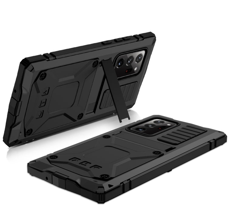 Shockproof Waterproof Dust-proof Metal + Silicone Protective Case with Holder, For Samsung Galaxy Note 20 Ultra, For Samsung Galaxy Note 20