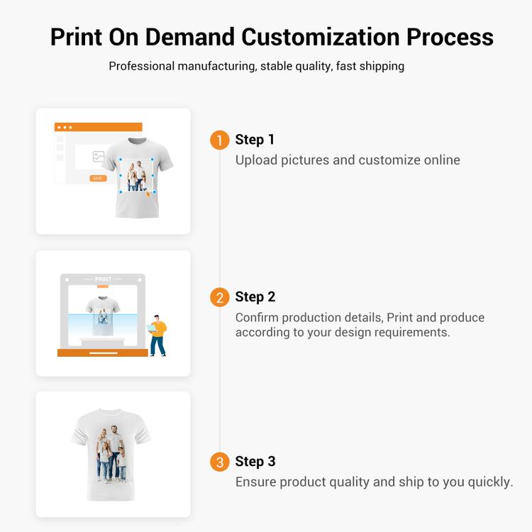 Boy Printed Round Neck Modal Short Sleeve T-shirt Print On Your Demand, L, POD T-Shirt, XL