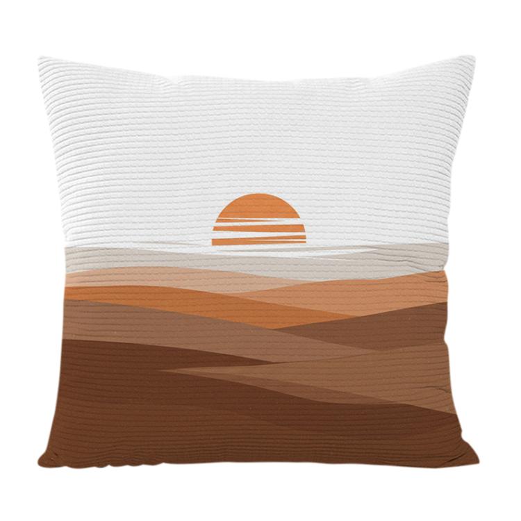 Sunset Printed Sofa Pillow With Core Print On Your Demand, 50x50cm, 60x60cm