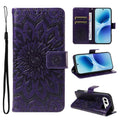 Embossed Sunflower Pattern Flip Leather Phone Case, For vivo S50 Pro mini 5G, For vivo X300 Pro, For vivo X300