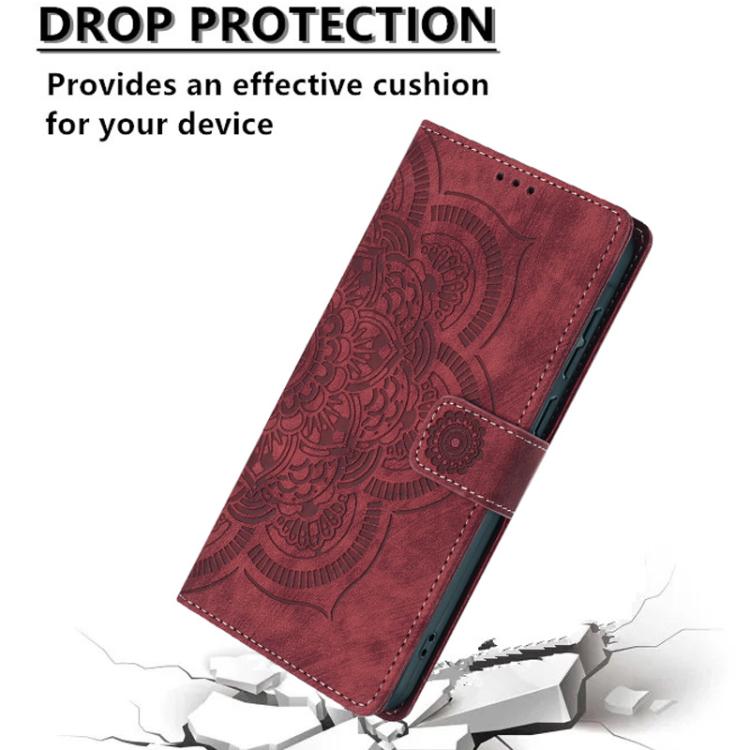 Mandala Embossed Retro Frosted Leather Phone Case, For iPhone 12 mini / 13 mini, For iPhone 12 / 12 Pro, For iPhone 12 Pro Max, For iPhone 11 Pro Max