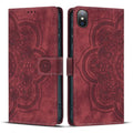Mandala Embossed Retro Frosted Leather Phone Case, For iPhone XS Max, For iPhone 7 Plus / 8 Plus