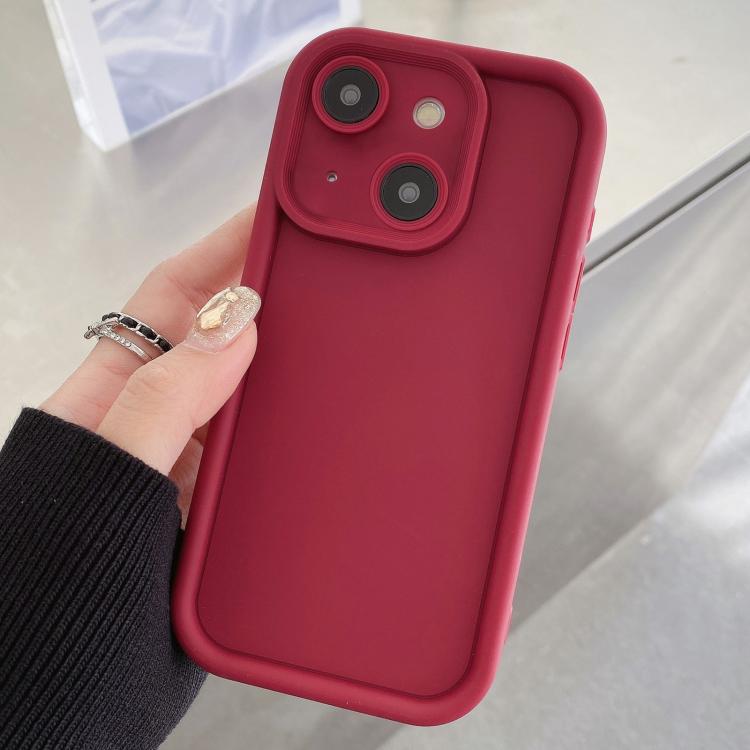 Shockproof Frame Frosted Precise Hole TPU Phone Case, For iPhone 15, For iPhone 14 Plus, For iPhone 14