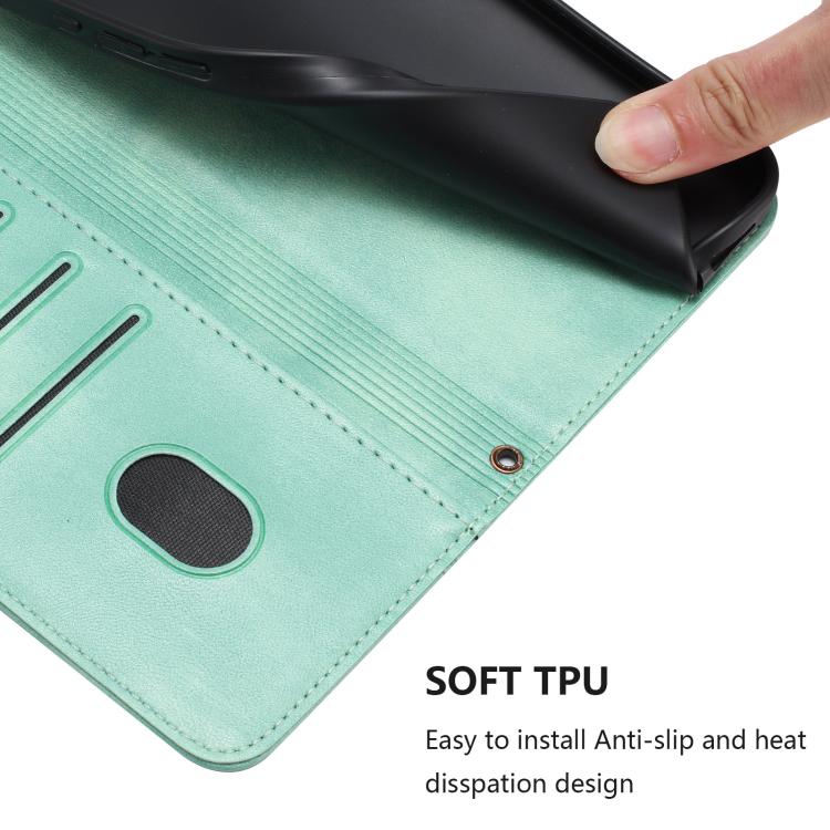 Line Splicing Buckle Retro Leather Phone Case, For iPhone 16 Pro, For iPhone 16 Plus, For iPhone 16