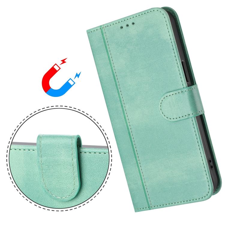 Line Splicing Buckle Retro Leather Phone Case, For iPhone 7 Plus / 8 Plus