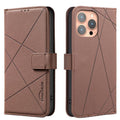 Geometric Pattern RFID Leather Phone Case, For iPhone 12 Pro Max, For iPhone 11 Pro Max, For iPhone 11, For iPhone 11 Pro
