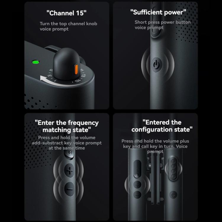 Original Xiaomi Walkie Talkie 3 Chat Version Support 1-5km Intercom Distance, APP Writing Frequency, Walkie Talkie 3 Chat Version