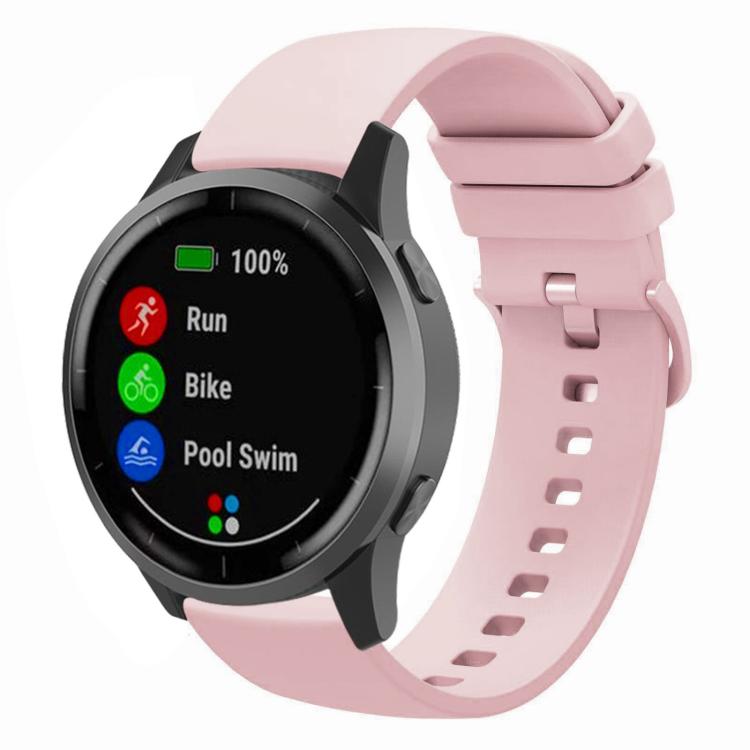 xDfind Flat Pure Color Silicone Watch Band, 20mm, 22mm