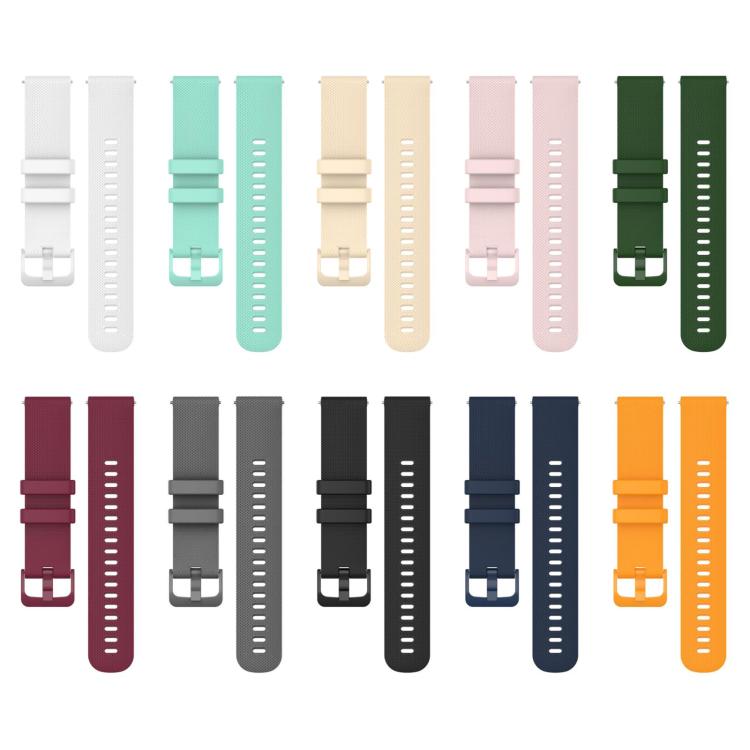 xDfind Small Plaid Solid Color Silicone Watch Band, 22mm For Forerunner 570 47mm/935/945/955
