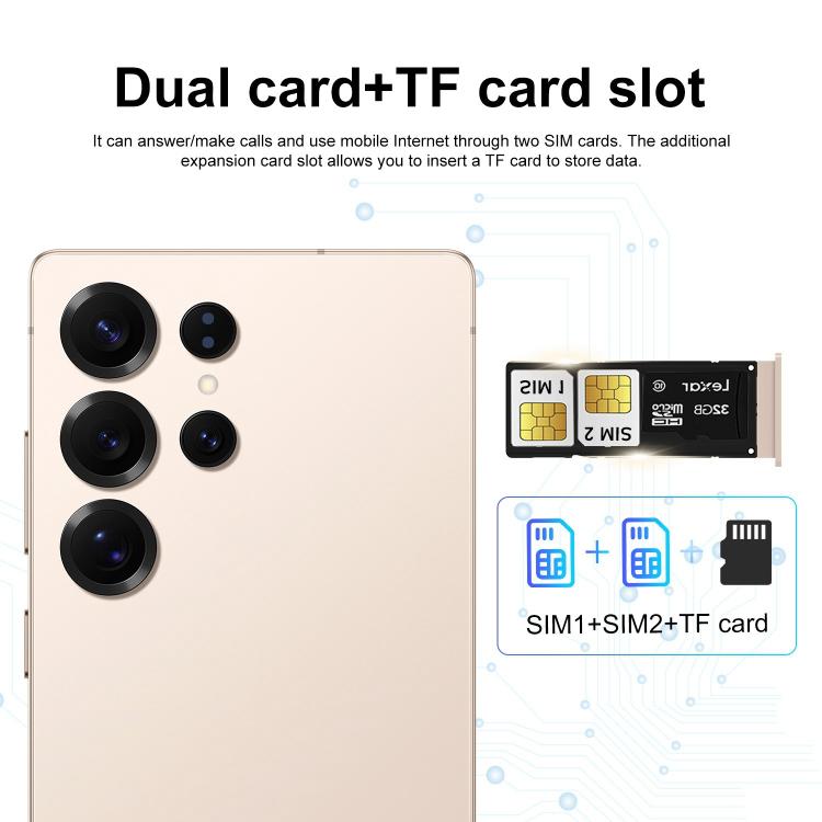 S25 Ultra / S11, 4GB+64GB, 6.75 inch Android 12 MTK6762 Octa Core, Network: 4G, Dual SIM, EU Plug, US Plug