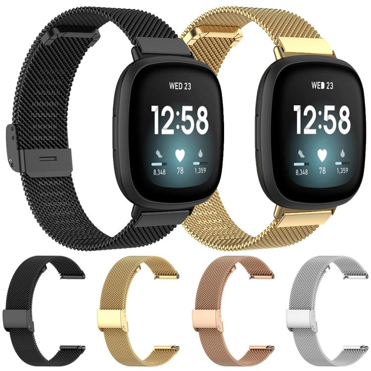xDfind Milanese Metal Buckle Watch Band, For Fitbit Charge 6 / 5, For Fitbit Inspire 3, For Fitbit Versa 4 / 3 / Sense2 / 1, For Fitbit Charge 4 / 3