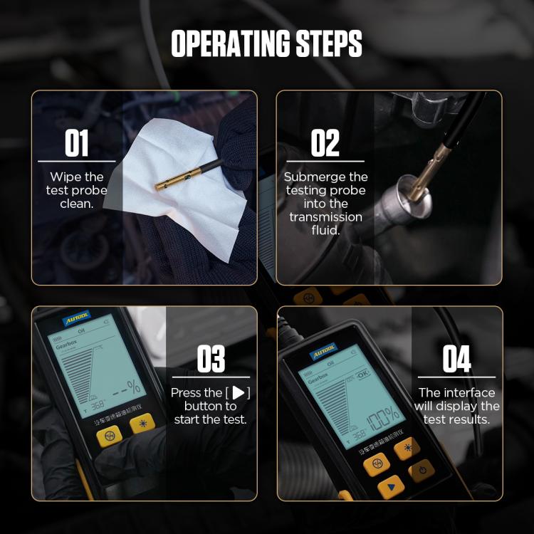 AUTOOL AS505 Car Gearbox Oil Test Detector Transmission Fluid Quality Diagnostic Tool, AS505