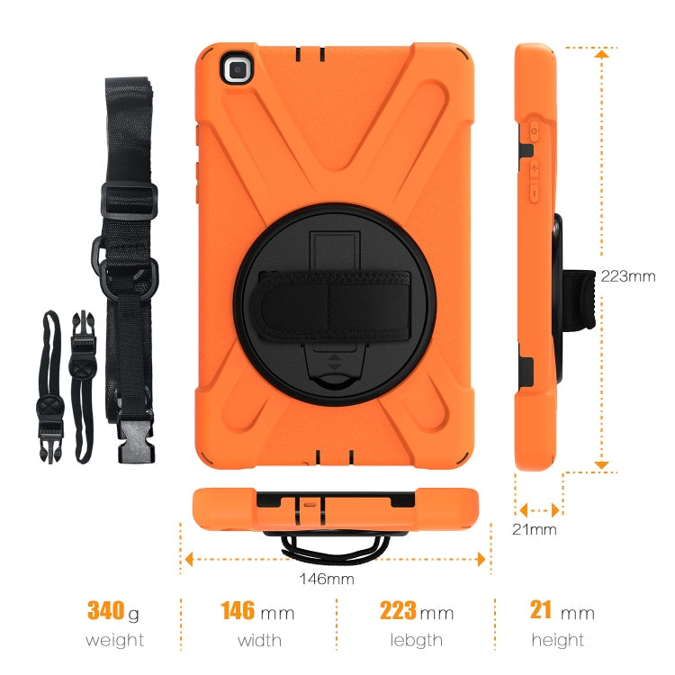 Shockproof Colorful Silicone + PC Protective Case with Holder & Hand Grip Strap, For Samsung Tab A 8.0(2019) T290 / T295, For Samsung Galaxy Tab Active Pro T540 / T545 / Tab Active4 Pro...