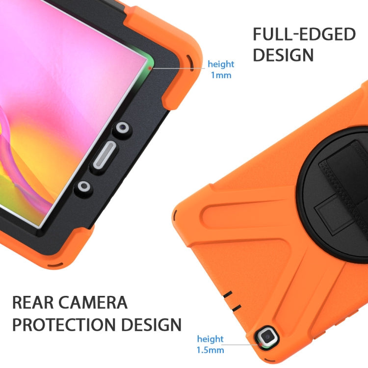 Shockproof Colorful Silicone + PC Protective Case with Holder & Hand Grip Strap, For Samsung Tab A 8.0(2019) T290 / T295, For Samsung Galaxy Tab Active Pro T540 / T545 / Tab Active4 Pro...