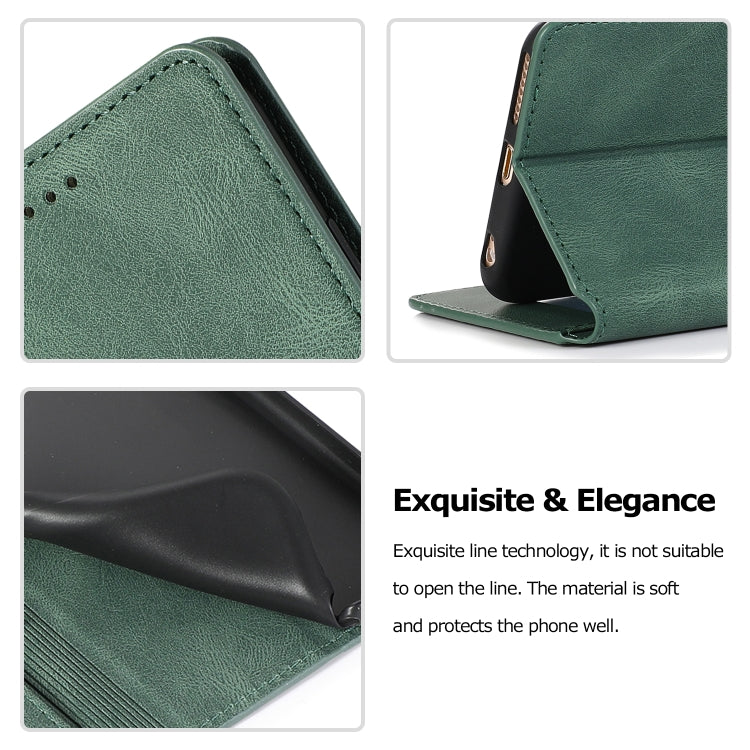 Retro Magnetic Closing Clasp Horizontal Flip Leather Case with Holder & Card Slots & Photo Frame & Wallet, For iPhone 6, For iPhone 6 Plus, For iPhone SE 2022 / SE 2020 / 8 / 7, For iPhone 8 Plus / 7 Plus