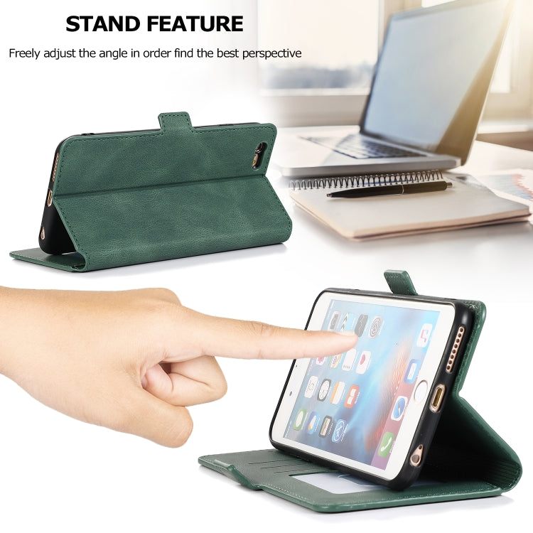 Retro Magnetic Closing Clasp Horizontal Flip Leather Case with Holder & Card Slots & Photo Frame & Wallet, For iPhone 6, For iPhone 6 Plus, For iPhone SE 2022 / SE 2020 / 8 / 7, For iPhone 8 Plus / 7 Plus