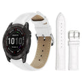 xDfind Bamboo Texture Pin Buckle Leather Watch Band, For Garmin Fenix 8/7X/6X/5X 26mm 22mm, For Garmin Fenix 8/7/6/5 22mm 20mm, For Garmin Fenix 8/7S/6S/5S 20mm 18mm, For Garmin Forerunner 45/45S/Swim2 18mm