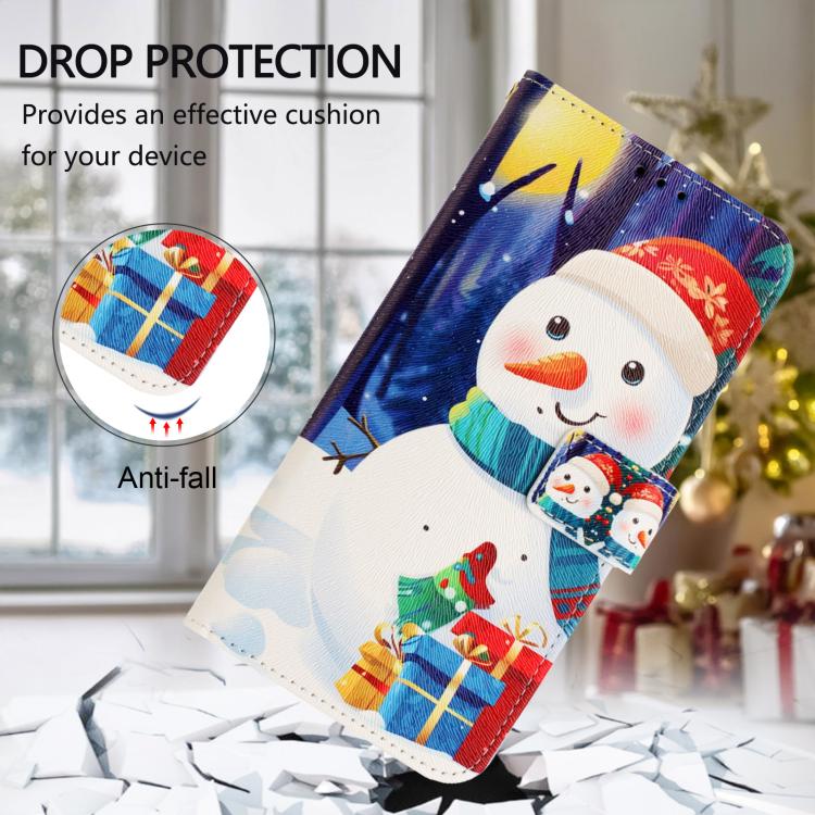Christmas Series Buckle Leather Phone Case with Hand Strap, For iPhone 11 Pro Max, For iPhone 11, For iPhone 11 Pro, For iPhone XS / X