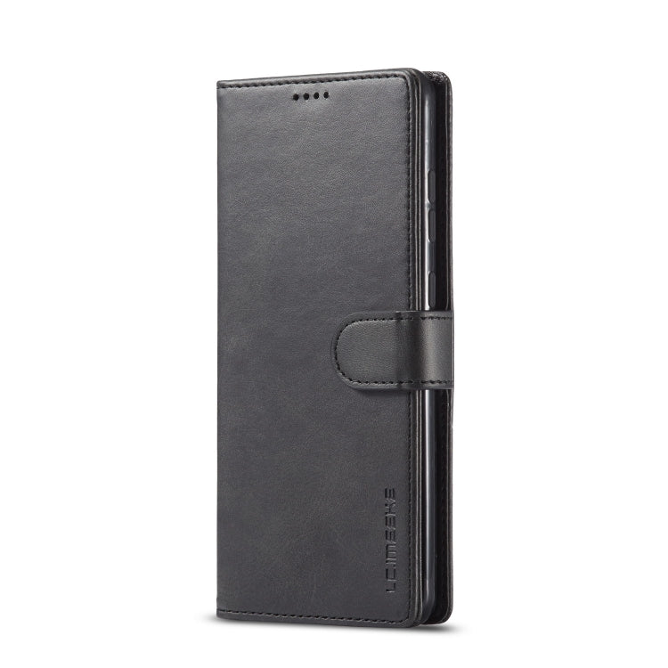 For Samsung Galaxy S20 FE 5G / S20 Lite LC.IMEEKE Calf Texture Horizontal Flip Leather Case, with Holder & Card Slots & Wallet & Photo Frame(Black)
