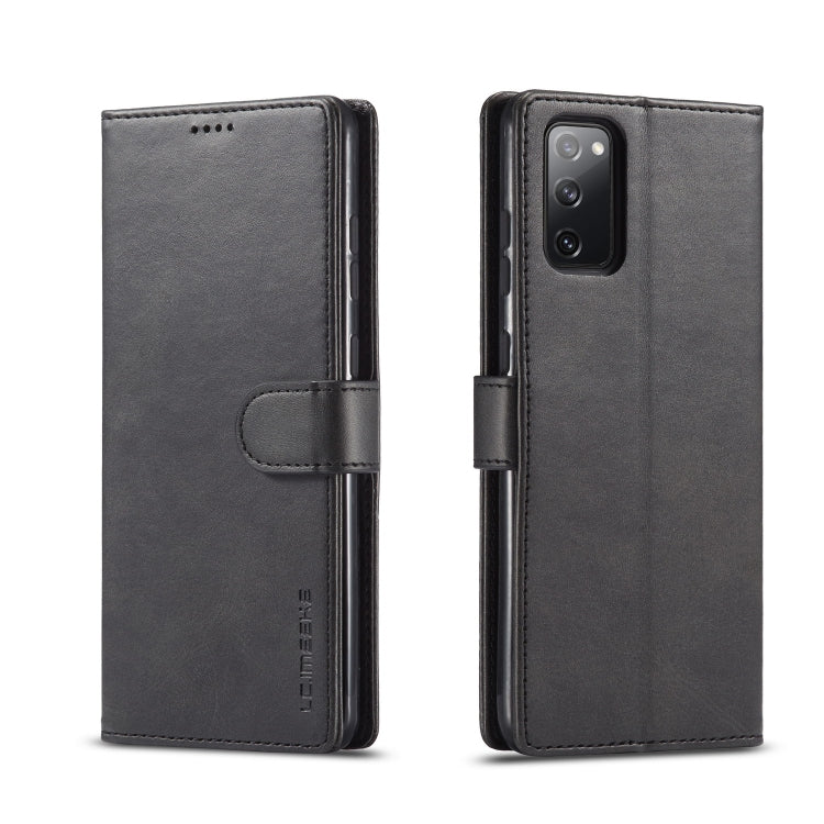 LC.IMEEKE Calf Texture Horizontal Flip Leather Case, with Holder & Card Slots & Wallet & Photo Frame, For Samsung Galaxy S20 FE 5G / S20 Lite