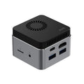GMK NucBox Windows 10 System Mini PC, Intel Celeron J4125 Quad Core 64bit 14nm 2GHz-2.7GHz, Support WiFi & Bluetooth & RJ45,, 8GB+128GB,EU Plug