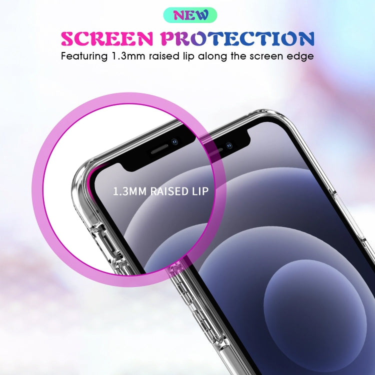 For iPhone 12 mini Magsafe Case Simple Magnetic Ring All-inclusive Clear Crystal Acrylic PC +TPU Shockproof Case (Transparent)