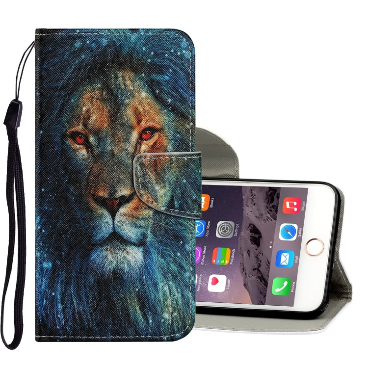 Coloured Drawing Pattern Horizontal Flip PU Leather Case with Holder & Card Slots & Wallet & Lanyard, For iPhone 6 & 6s