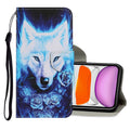 Coloured Drawing Pattern Horizontal Flip PU Leather Case with Holder & Card Slots & Wallet & Lanyard, For iPhone 11