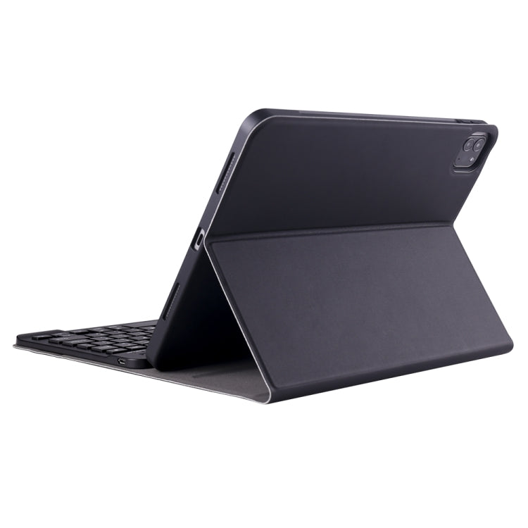 A098B TPU Detachable Ultra-thin Bluetooth Keyboard Protective Case for iPad Air 11 2024 / 2025 / Air 4 10.9 inch 2020, with Stand & Pen Slot, A098B