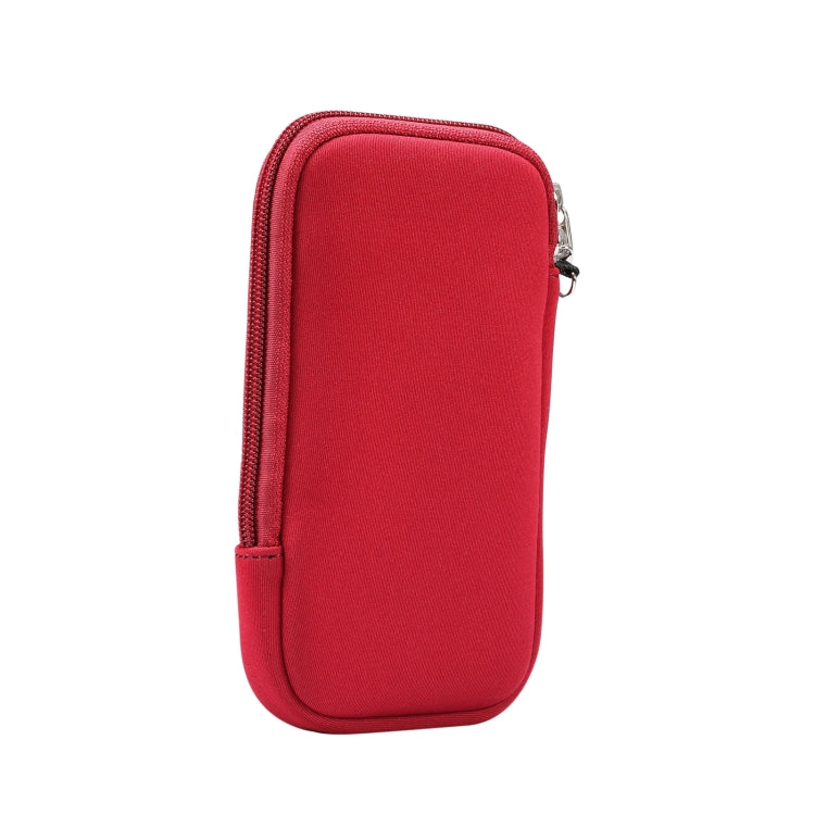 Universal Elasticity Zipper Protective Case Storage Bag with Lanyard For iPhone 12 / 12 Pro / 6.1 inch Smart Phones, For iPhone 12 / 12 Pro